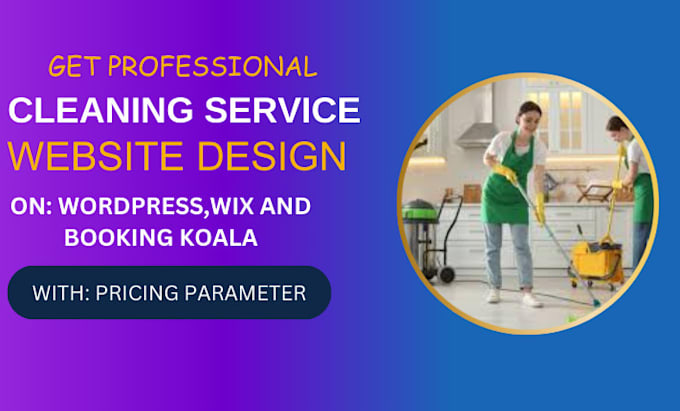 Gig Preview - Build pricing parameters on booking koala housecleaning service website launch27