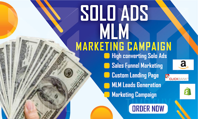 Gig Preview - Do solo ads USA affiliate link marketing blast campaign link promotion MLM leads