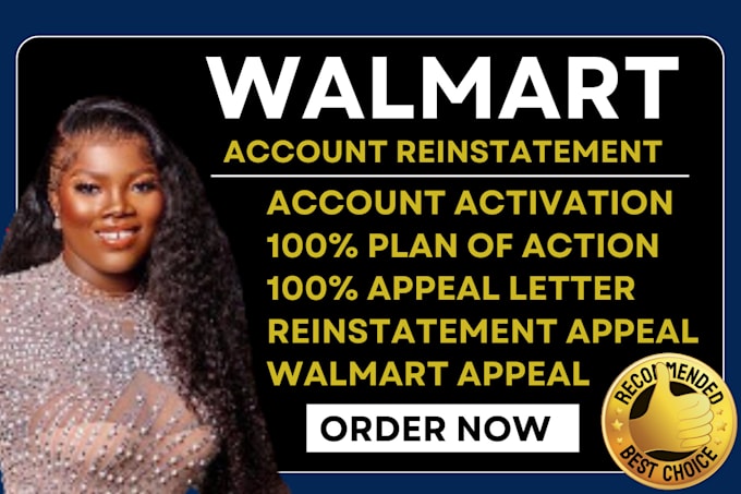 Gig Preview - Reinstate suspended walmart seller account within 48 hours