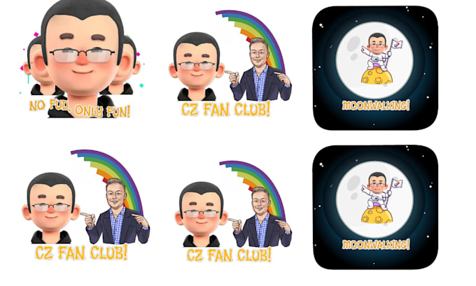 Bestseller - do animated telegram sticker gif animation crypto telegram sticker meme sticker