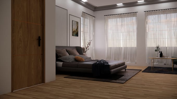 Bestseller - do bedroom interior design and architectural 3d rendering