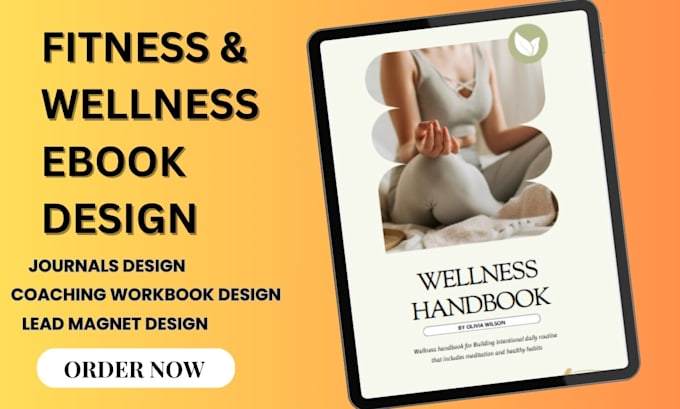 Bestseller - design health and fitness ebook, workbook, journal, pdf lead magnet