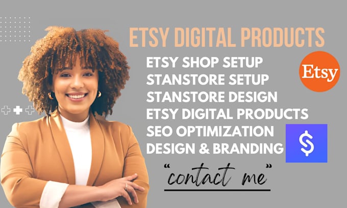 Gig Preview - Etsy stanstore, etsy digital products, design stanstore, etsy seo, pod