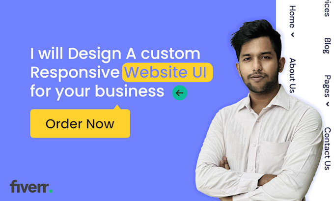 Gig Preview - Design a custom, responsive website UI for your business