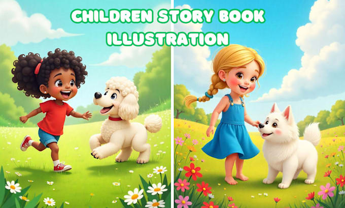 Gig Preview - Do children story book illustration, illustrate children story book illustration