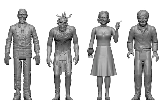 Gig Preview - Sculpt 3d  action figure, articulated figure 3d statue 3d model for 3d printing