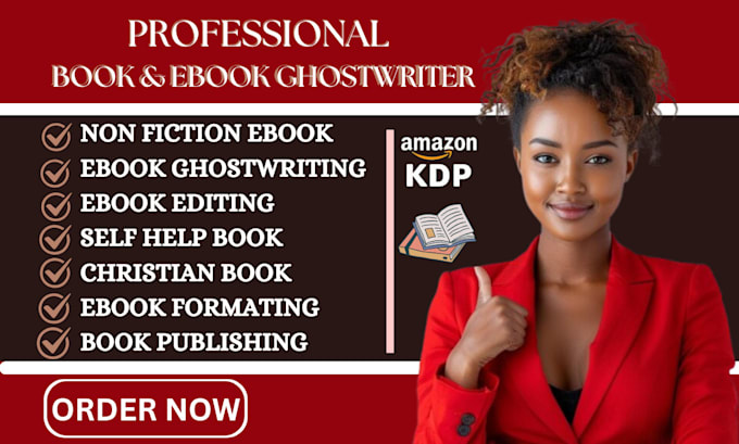 Gig Preview - Ghostwrite self help ebook non fiction ghostwriter christian book ebook cover