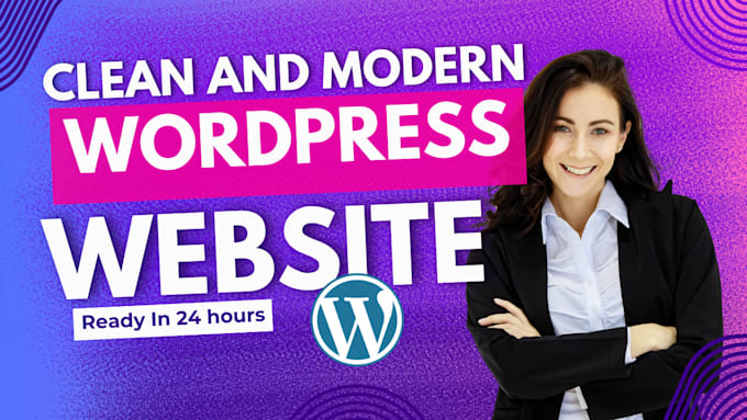 Gig Preview - Create website clean and modern wordpress website design and website redesign