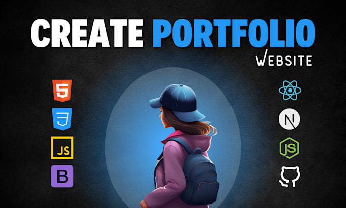 Gig Preview - Create a professional portfolio website to showcase your work