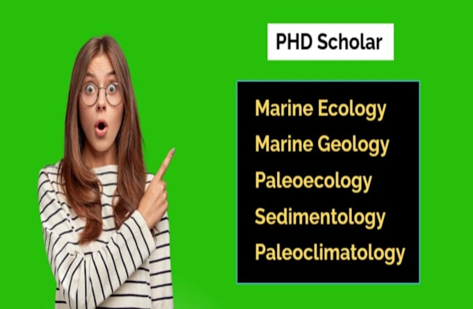 Gig Preview - Assist in marine ecology geology paleoecology sedimentology paleoclimatology