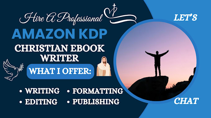 Gig Preview - Kdp ebook writer book editor beta read self help christian ebook ghostwriter