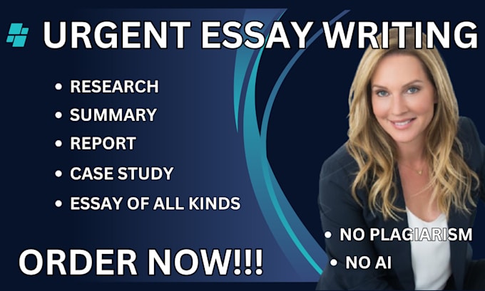 Gig Preview - Do urgent essay writing as an essay writer