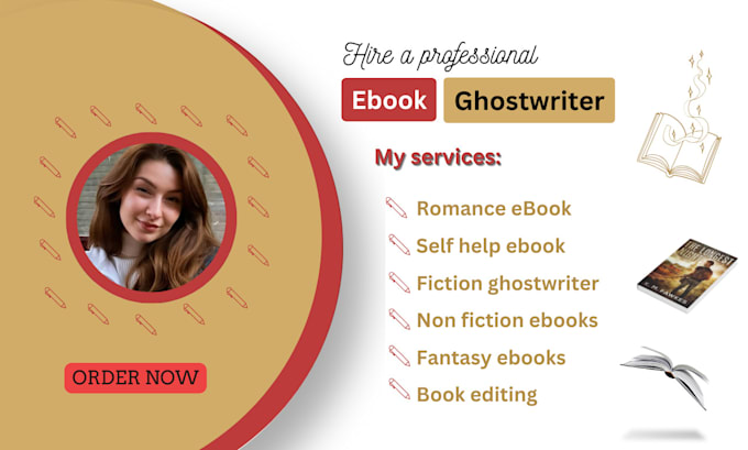 Gig Preview - Be your expert ebook ghostwriter, fiction book writer, and romance editor, kdp