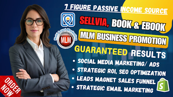 Gig Preview - Do mlm affiliate recruitment promotion, sellvia marketing, book ebook promotion