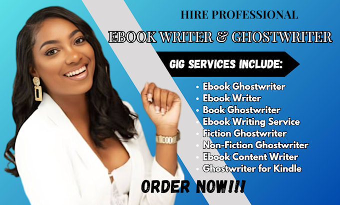 Gig Preview - Ghostwrite nonfiction, ebook ghostwriter book writer self help ebook writer