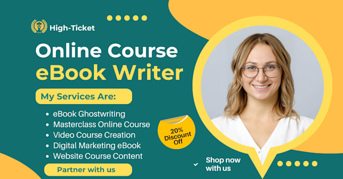 Gig Preview - Create online course, course content, ebook online course, digital ebook writer