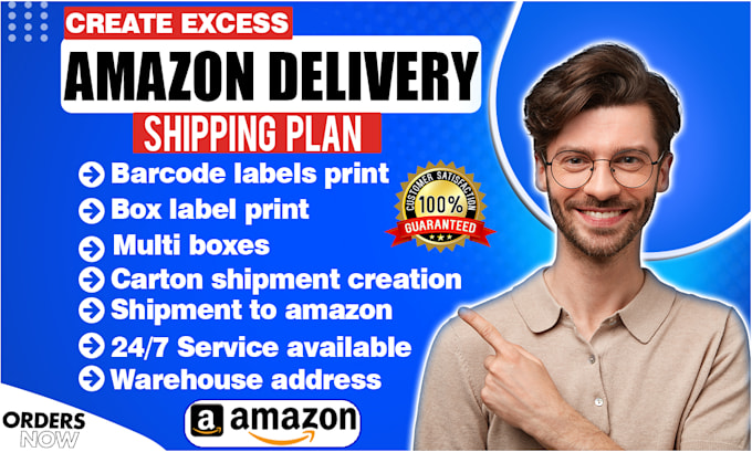 Gig Preview - Create excess amazon delivery and shipping plan