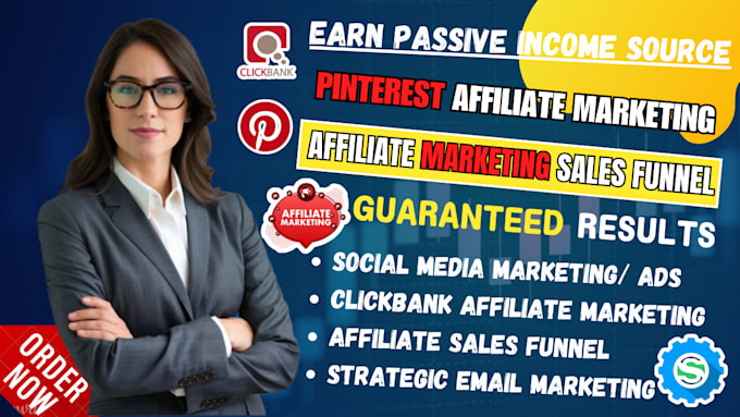 Gig Preview - Do pinterest affiliate marketing sales funnel for clickbank affiliate marketing