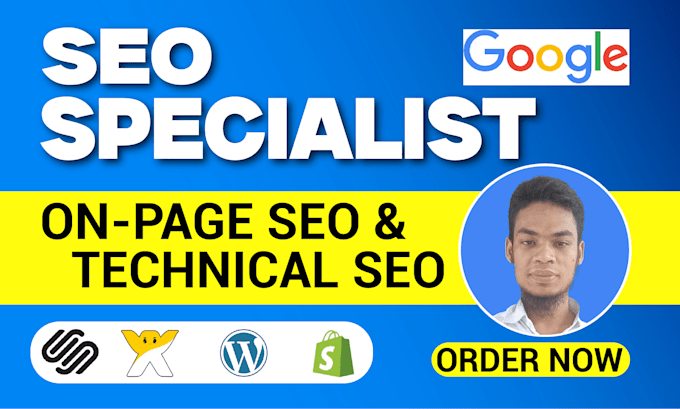 Gig Preview - Do on page technical SEO audit and optimization for wordpress wix squarespace