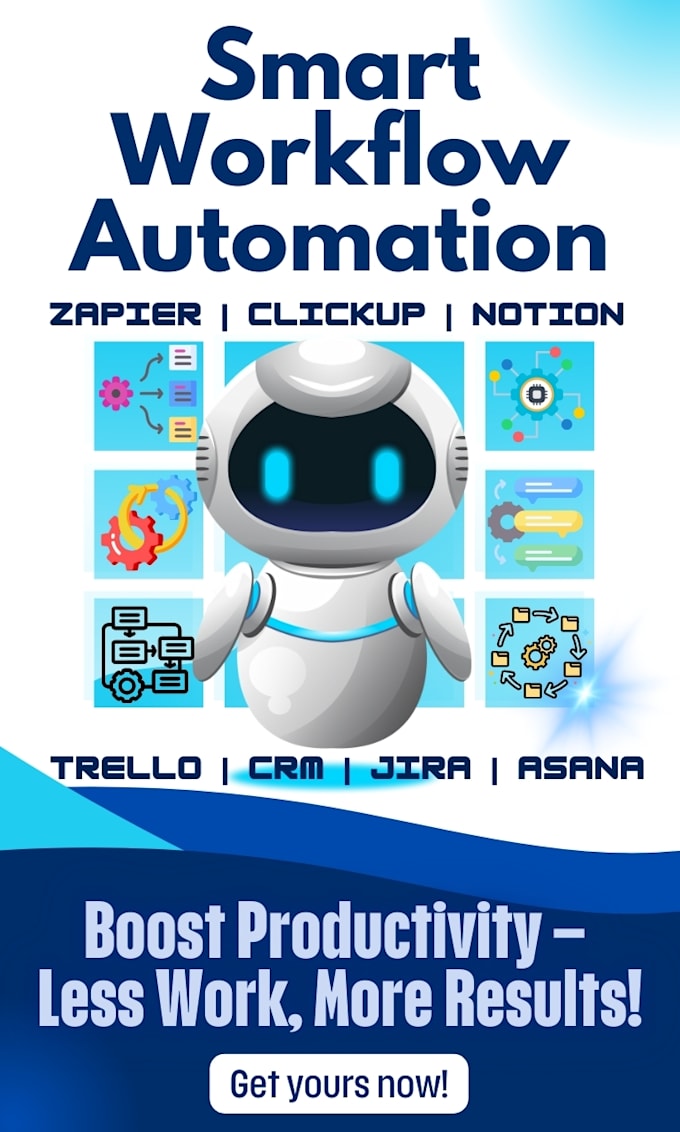 Bestseller - project and business workflow automation with zapier, clickup, notion