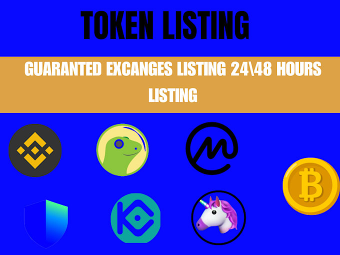 Gig Preview - Help listing your token on popular crypto exchanges