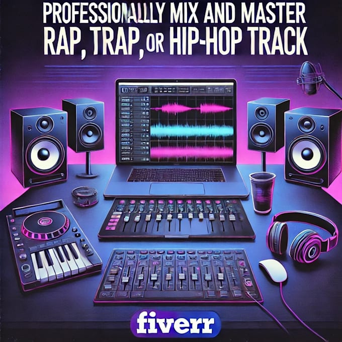 Gig Preview - Professionally mix and master your rap trap or hip hop track