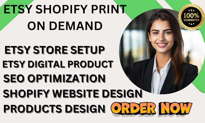 Bestseller - setup etsy print on demand shopify print on demand store print on demand