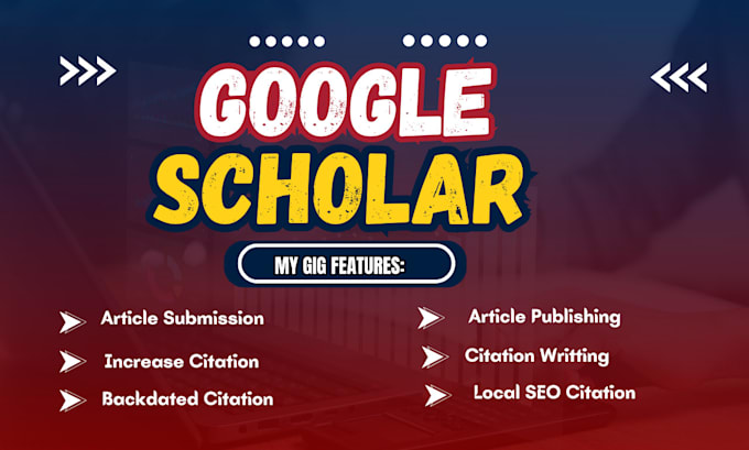 Gig Preview - Increase google scholar backdated citation publish article indexed journal