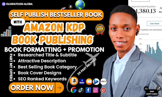 Gig Preview - Do amazon kdp book publishing, book formatting, self publishing on amazon kindle