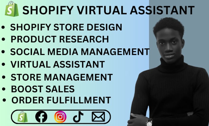 Bestseller - be your shopify virtual assistant or shopify store manager