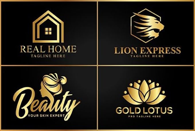 Gig Preview - Do creative minimalist luxury gold logo for your business