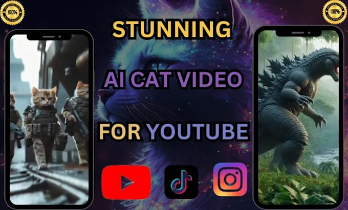 Gig Preview - Do viral captivating ai cat story for youtube shorts reels and tiktok