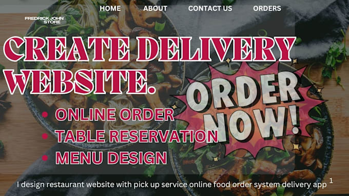 Bestseller - design restaurant website with pick up service,online food order system delivery