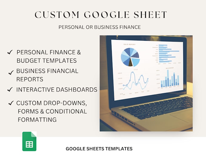 Gig Preview - Create a custom google sheets for personal or business finance