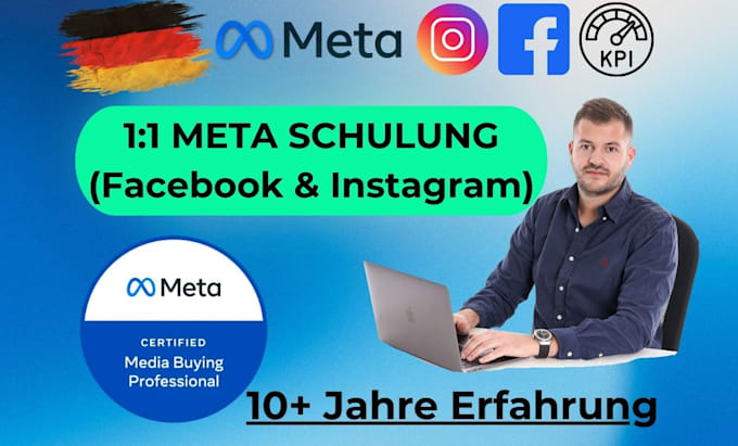 Gig Preview - Be your one on one meta ads coach, facebook and instagram training deutsch