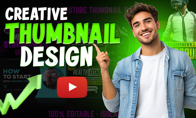 Gig Preview - Design creative thumbnail for youtube