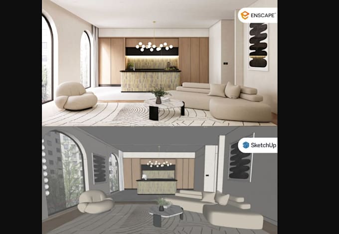 Gig Preview - Be your interior or exterior and architect designer