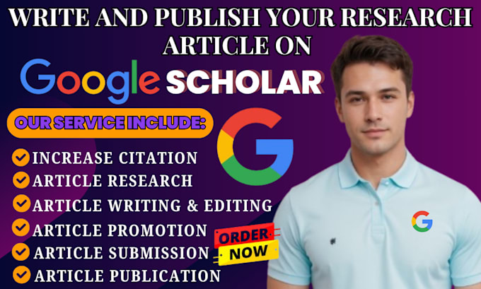 Gig Preview - Write and publish your article in peer reviewed google scholar indexed journal