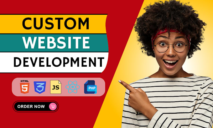 Gig Preview - Build rebuild custom website development, full stack front end backend developer