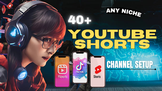 Gig Preview - Create a youtube shorts channel with 50 engaging videos