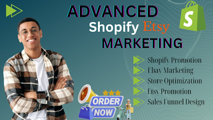 Gig Preview - Do ecommerce shopify ebay marketing etsy promotion sales funnel