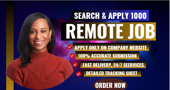 Gig Preview - Search and apply jobs, remote jobs, job application, apply for job, job search