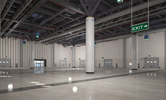 Bestseller - create 3d warehouse design, commercial building  for ai centre space