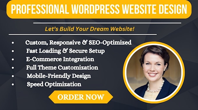 Gig Preview - Design a responsive wordpress website design that converts for your business