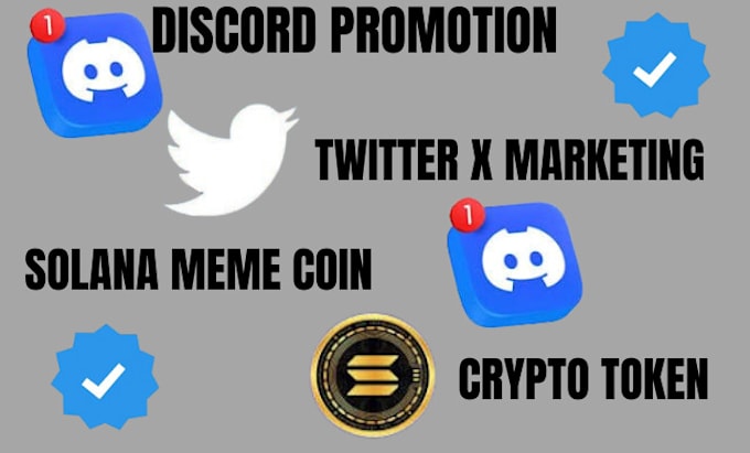 Bestseller - discord promotion sol meme coin base token to 10m audience twitter x marketing