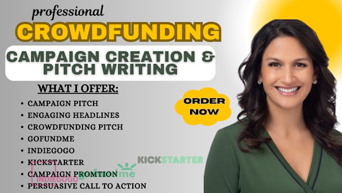 Bestseller - write a compelling crowdfunding campaign pitch for gofundme kickstarter