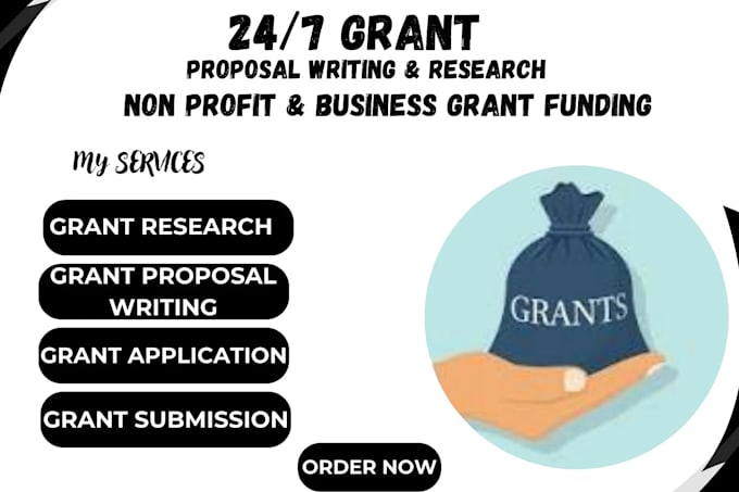 Gig Preview - Do grant writing bid proposals business grants apply for grant business rfp