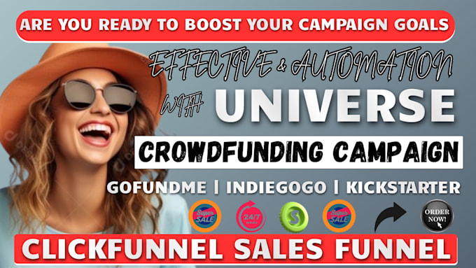 Bestseller - setup universe crowdfunding campaign promotion on kickstarter indiegogo, goundme