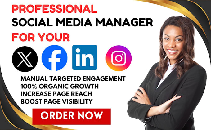 Bestseller - twitter management facebook ads campaign linkedin manager instagram theme page