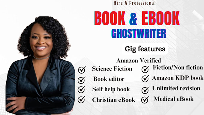 Gig Preview - Be your ebook ghostwriter, KDP ghost book writer, fiction ghostwriter